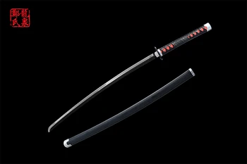 Demon Slayer sword Kamado Tanjirou je cosplay rekvizity ručné čepeľ japonský katana reálne meče anime ghost čierna farba
