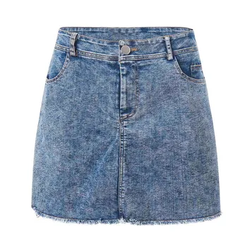 Denim Sukne Plus Veľkosť Ženy Mini Jupe Spodnice Damskie 2019 Nové Letné Krátke Jeans Denim Žena Vrecká Umývanie Mini Sukne Z4