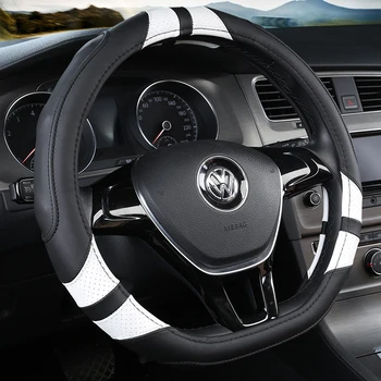 DERMAY D Tvar Volante Vozidla Kryt pre VW Golf 7 MK7 VII Mäkké Mikro Vlákna, Kožené Non-slip Volkswagen Auto Príslušenstvo