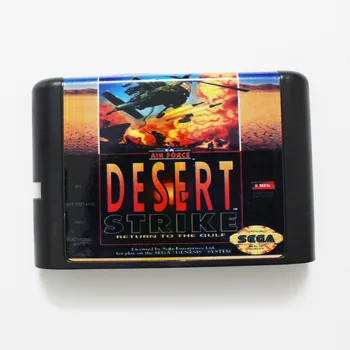 Desert Strike 16 bit MD Hra Karty Pre Sega Mega Drive Pre Genesis