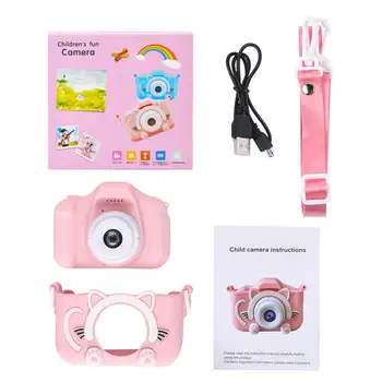Deti, Digitálny Fotoaparát, HD Video 1080P Dual Camera 2.0 Palcový IPS Displej Mini Kamera Vzdelávacie Hračky Pre Deti Vianočný Darček