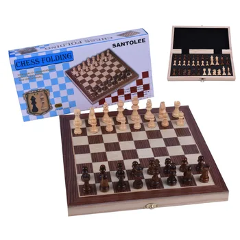 Deti, Dospelých Magnetický Šach Skladacie Profesionálny Prenosný Úložný Sloty Drevené šachovnicu Hra s Remeselnícky Šachové figúrky