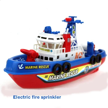 Deti Elektrické Mora Fireboat Kúpeľňa Hračky Loď Model Vaňa Hračka Elektrické Vody Loď Hudobné Hračky Pre Deti, Hračky Pre Plávanie