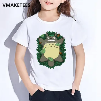 Deti Letné Krátky Rukáv Dievčatá a Chlapci T shirt Deti, Môj Sused Totoro Karikatúra Tlače T-shirt Anime Vtipné Detské Oblečenie