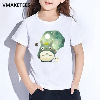 Deti Letné Krátky Rukáv Dievčatá a Chlapci T shirt Deti, Môj Sused Totoro Karikatúra Tlače T-shirt Anime Vtipné Detské Oblečenie