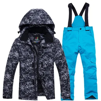 Deti Lyžiarske Nastaviť Zimné Nepremokavé Vetru Deti Lyžovanie Bundy A Nohavice Oblek Pre Chlapcov, Dievčatá 110-160 Snowboard Oblečenie