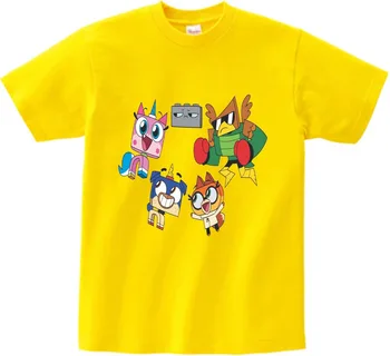Deti Móda v Pohode T shirt deti Vtipné tričko Unikitty Prispôsobené Vytlačené T-Shirt chlapcov a dievčatá Krátke Sleeve tee 2-13 Yeas N