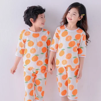 Deti Sleepwear baby girl jar organickej bavlny sady chlapčenské Pyžamo deti Pyžamá Deti Odev 2-8Y unisex teenage spánku oblek