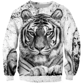 Deti Svetre 2020 Nové Jeseň Zima kráľ zver Tiger Chlapci Dievčatá Módne Pulóver Childn Hot Predaj polyester Outwear Oblečenie
