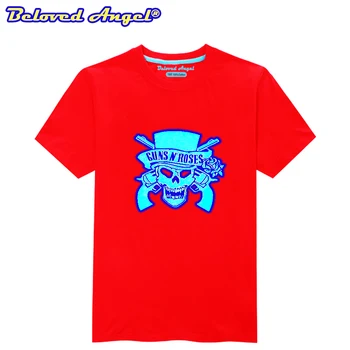 Deti T-Shirt Letné Bavlnené Tričká Unisex Tričko Top Svietiace Logo Vytlačené Čierne Tričko Chlapci Dievčatá Krátke Sleeve Tee Šaty