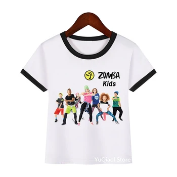 Deti zunba tričko fashion hip hop dance topy tees deti fitness oblečenie klub Reklamné tričko chlapcov dievča, t-shirt, t košele