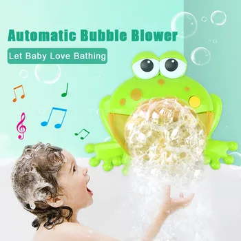 Detská Kúpeľ Hračka Bublina Stroj Veľké Žaby Automatické Bublina Maker Dúchadlo Hudby Bublina Maker Vaňou Mydlo Stroj Hračky pre Deti,