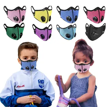 Detské PM 2.5 Filter Element Ochrannú Masku S Dýchaním Ventil Maska proti Prachu Vonkajšie Športové Prímestské Chlapec Dievča Masku na Tvár