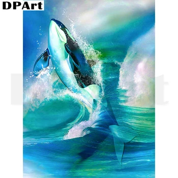 Diamond Maľby Plné Námestie/Kolo Vŕtať Skákanie Shark 5D Daimond Maľovanie Výšivky Cross Stitch Auta Mozaiky Drahokamu Zou470