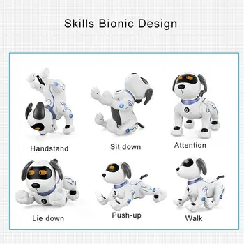 Diaľkové Ovládanie Bábika Multi-Funkcia Inteligentného Robota Psa Kúsok Programovateľné Funkcie Spev, Tanec Vianočný Darček Pre Deti