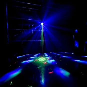 Diaľkové ovládanie RGBW mini LED butteryfly s laserovým kvet soward účinok svetlo pre profesionálne domáce baviť disco party hot
