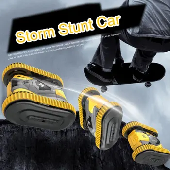 Diaľkové Ovládanie Stunt Car 2.4 G Dva-V-Jednom Sledovať Kolesa Zameniteľné Obojstranné Flip Off-Road Lezenie Auto Kreatívny Darček rc