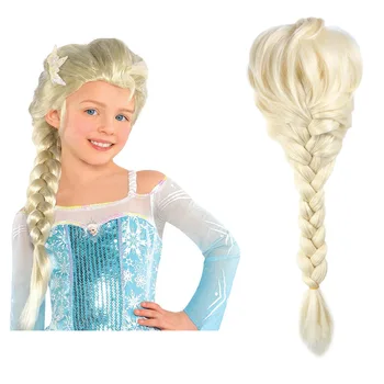 Dievčatá Fantasy Princeznej Príslušenstvo Pokrývku Hlavy Moana Parochne Cosplay Elsa Anna Morská Víla JasmineAladdin Dredy Umelé Vlasy
