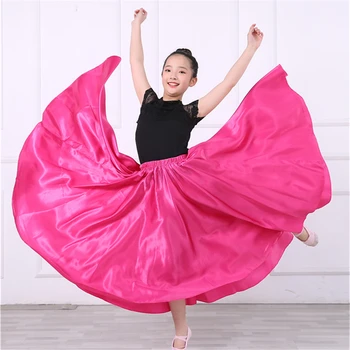 Dievčatá Flamenco Sukne, Šaty Španielskej Tanečný Zbor Výkon Súťaže Praxi Cigán Sukne Ženy, Deti Bigdance Kostýmy