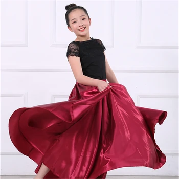 Dievčatá Flamenco Sukne, Šaty Španielskej Tanečný Zbor Výkon Súťaže Praxi Cigán Sukne Ženy, Deti Bigdance Kostýmy