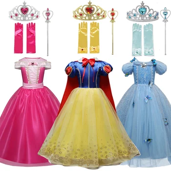 Dievčatá Kostým Princezná Pre Deti Na Halloween Party Cosplay Zdobiť Deti Zamaskovať Fille
