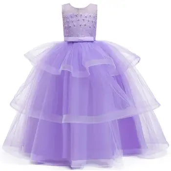 Dievčenské detské oblečenie šaty dievčatá čipky princezná šaty žena dieťa strany večerné šaty flower girl dievča svadobné šaty