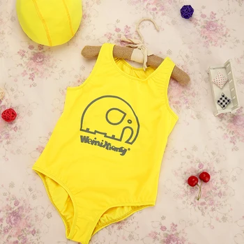 Dievčenské Plavky jednodielne Deti Plavky Kids & Baby Plavky, plavky Plážové oblečenie s klobúk-SW654