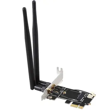 DIEWU Ploche Bezdrôtové WiFi, Bluetooth, Sieťové Karty Adaptéra PCIe M. 2 Rozširujúca Karta Wifi Adaptér pre NGFF M. 2