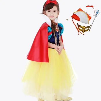 Dieťa Dievča Snow White Princess Tutu Šaty Party, Narodeniny, Karneval, Batoľa Detský Vestido Kostým S Plastovým Hlavovým Oblúkom Oblečenie