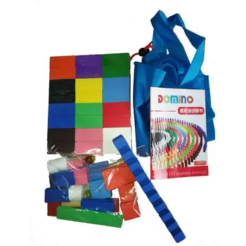 Dieťa Dreva 12 farieb 120 tabliet Domino obsahuje sada 10 ks Domino je príslušenstvo Deti Montessori Drevené Stavebné Bloky Hračky