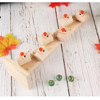 Dieťa Montessori Drevené Bloky Strom Mramor Ball Spustiť Sledovanie Hry Deti Deti Inteligencie Vzdelávacie Hračka Baby Detské Deň Darček