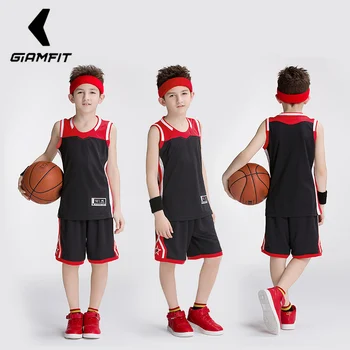 Dieťa Retro Basketbal Jersey Vlastné Chlapec Lacné Basketbal Jednotné bez Rukávov Basketbalové Športové oblečenie vyhovovali Dieťaťa Basketbalové Oblečenie