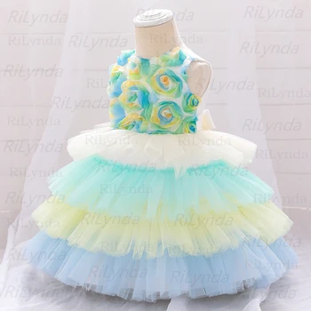 Dieťa Vyšívané Formálne Princezná Šaty pre Dievča Elegantné Narodeninovej Party Šaty Dievča Šaty Dieťa Dievča Vianočné Oblečenie 12M-6 Rokov