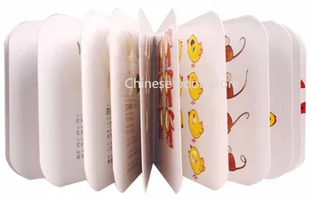 Dieťa Čínske puzzle hry doskové kniha Čínsky Pinjin Obrázky otvor hračky knihy Flip Klapka, Knihy, učenie sa počítanie poučné čítanie