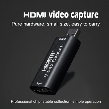 Digitalizačné Karty 1080P USB 2.0, HDMI, Video Grabber, Záznam, Pole pre PS4 Hry DVD Videokamera HD Kamery Nahrávanie Live Streaming