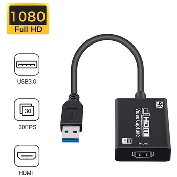 Digitalizačné Karty, HDMI, USB 3.0 Full HD 1080P 4K Hdmi Zachytiť Kartu Živé Vysielanie a Nahrávanie
