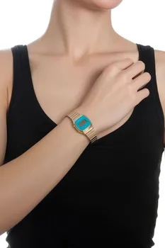 Digitálne hodinky Casio ženy la670wga-2d nepremokavé