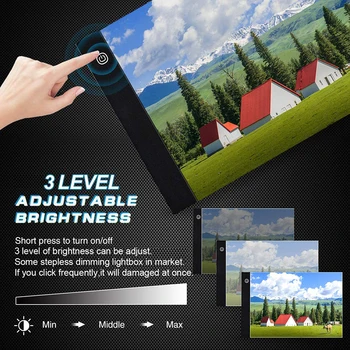 Digitálny A3 Kreslenie Tablet LED Light Box Sledovanie Kópiu Dosky Grafické Tablety Umenie Maľba na Písanie Skicovanie Animácie
