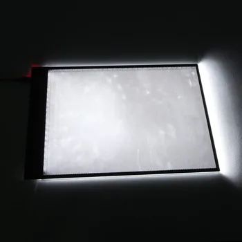 Digitálny A4 LED Grafický Tablet Písanie Kreslenie, Maľovanie Tablet Sledovanie Svetelný Panel Prípravky na Palube Displej LED Kópiu Pad Box