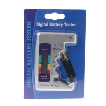 Digitálny Batérie Tester Kapacita Batérie Detektor Pre C/D/N/AA/AAA/9V Batérie 6F22 /1.55 V gombíkovú WXTB