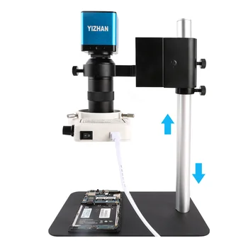 Digitálny HDMI VGA Priemyselné Mikroskopom videa Mikroskopom sady HD 26MP 16MP +130X C mount objektív+LED prsteň Svetla +Kovový Stojan