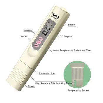 Digitálny PH Tester Meter Presnosťou 0.01 pre Akvárium Bazén Víno Moču a Filter Kvality Vody Pureit Meter TDS Tester