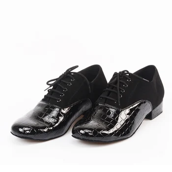 DILEECHI mužov Krokodíla tlač PU latinské tanečné topánky moderné tanečné topánky pre dospelých Spoločenský tanec topánky Námestie priateľstva strany obuvi