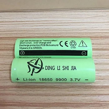DING LI SHI ŤIA XL 4pcs 18650 3,7 v 9900 Li-ion batéria s Vysokou kapacitou nabíjateľná lítiová batéria mah baterka batérie 3,7 V