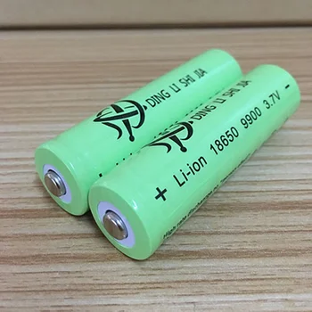 DING LI SHI ŤIA XL 4pcs 18650 3,7 v 9900 Li-ion batéria s Vysokou kapacitou nabíjateľná lítiová batéria mah baterka batérie 3,7 V