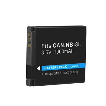 Dinto 3.6 V 1000mAh NB-8 L Digitálneho Fotoaparátu, Nabíjateľná Batéria pre Canon Powershot A2200 A3000 A3100 A3200 NB8L NB 8 L