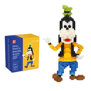Disney 714pcs+ Mickey Mouse Diamond Stavebné Bloky Minnie Donald Duck Dasiy Goofy Micro Tehla Údaje Hračky Pre Vianočný Darček