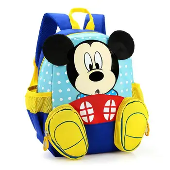 Disney detský Batoh Dieťa Materskej školy Roztomilý Zvierat Cartoon Minnie Deti Mickey mouse taška pre školy