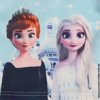 Disney Horúce Holky Oblečenie Sady Letných Mrazené Elsa krátke rukáv top karikatúra tlače sukne 2-dielna deti, detské Oblečenie Oblek