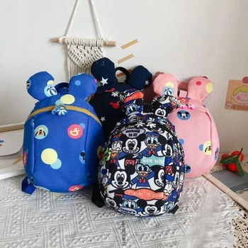 Disney kreslených princezná Mickey Mouse detí, školské tašky materskej školy chlapci dievčatá cute baby vak animovaný batoh